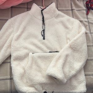 Sherpa Mock Neck Half Zip Pullover